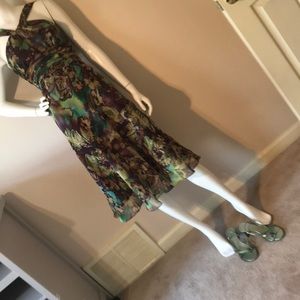 Sheer Lined Water Color dress